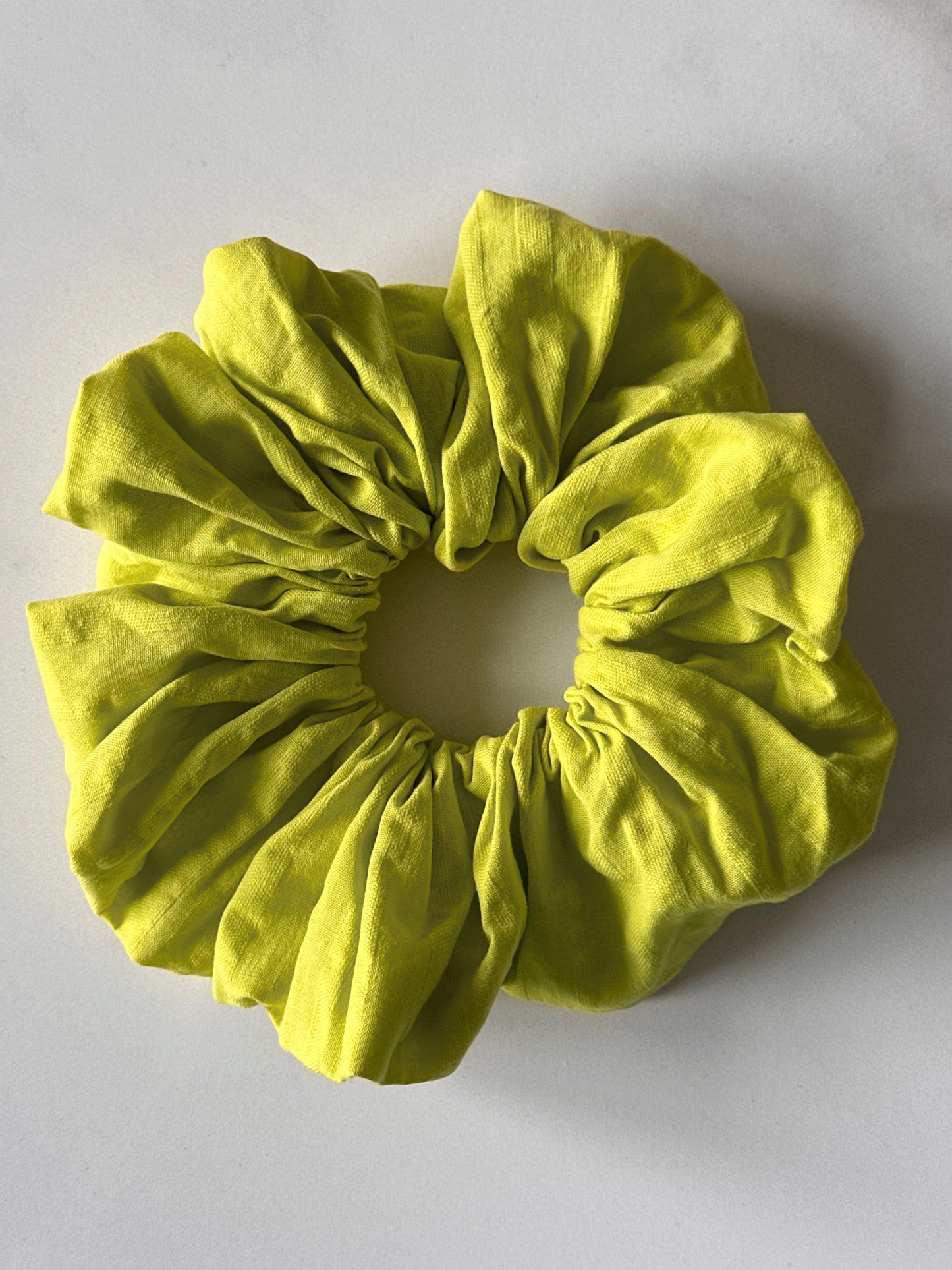 Lime Green Oversized Scrunchie