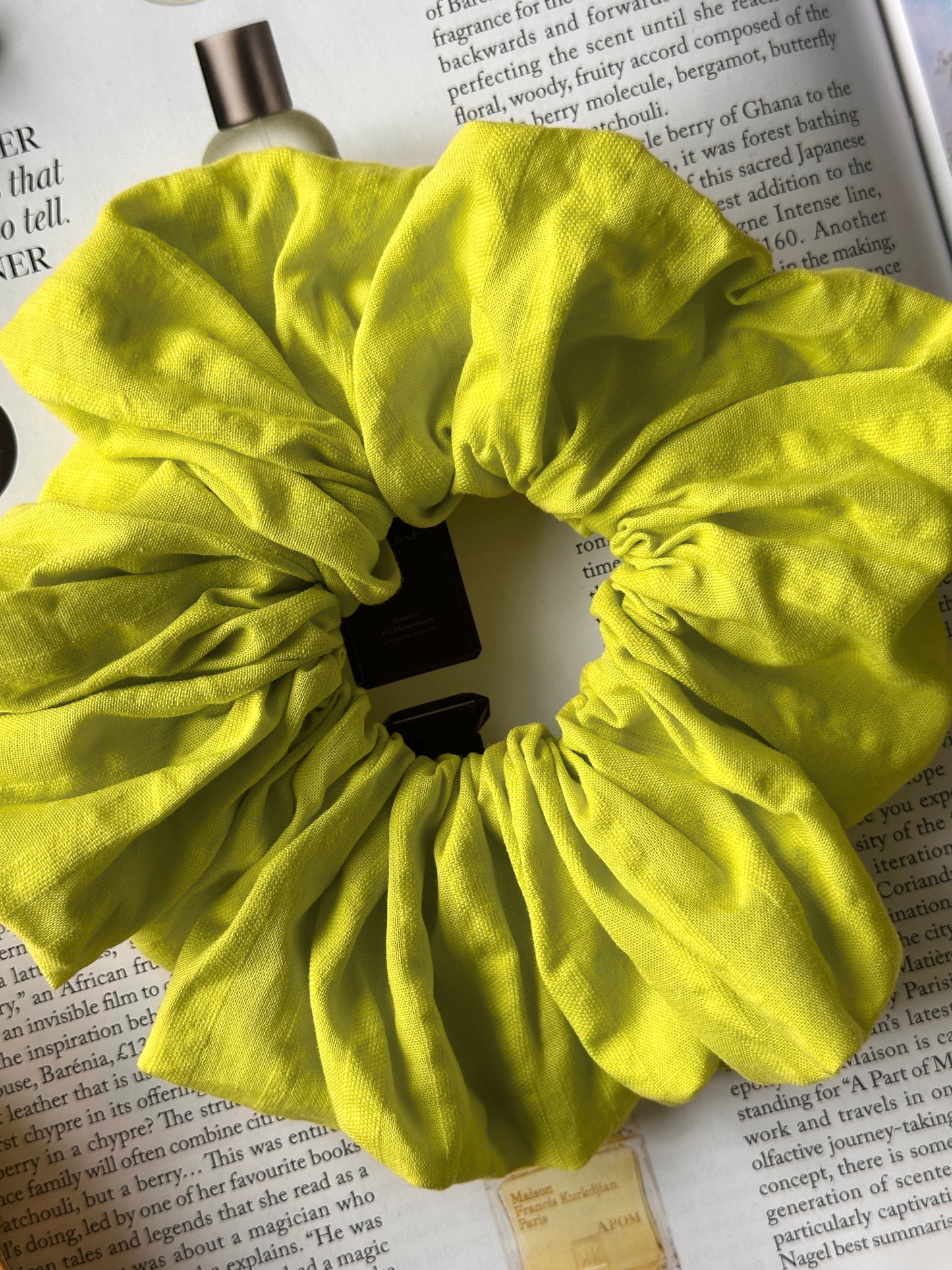 Lime Green Oversized Scrunchie