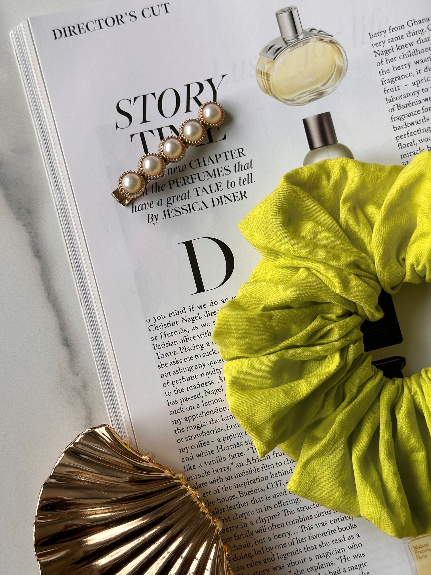 Lime Green Oversized Scrunchie