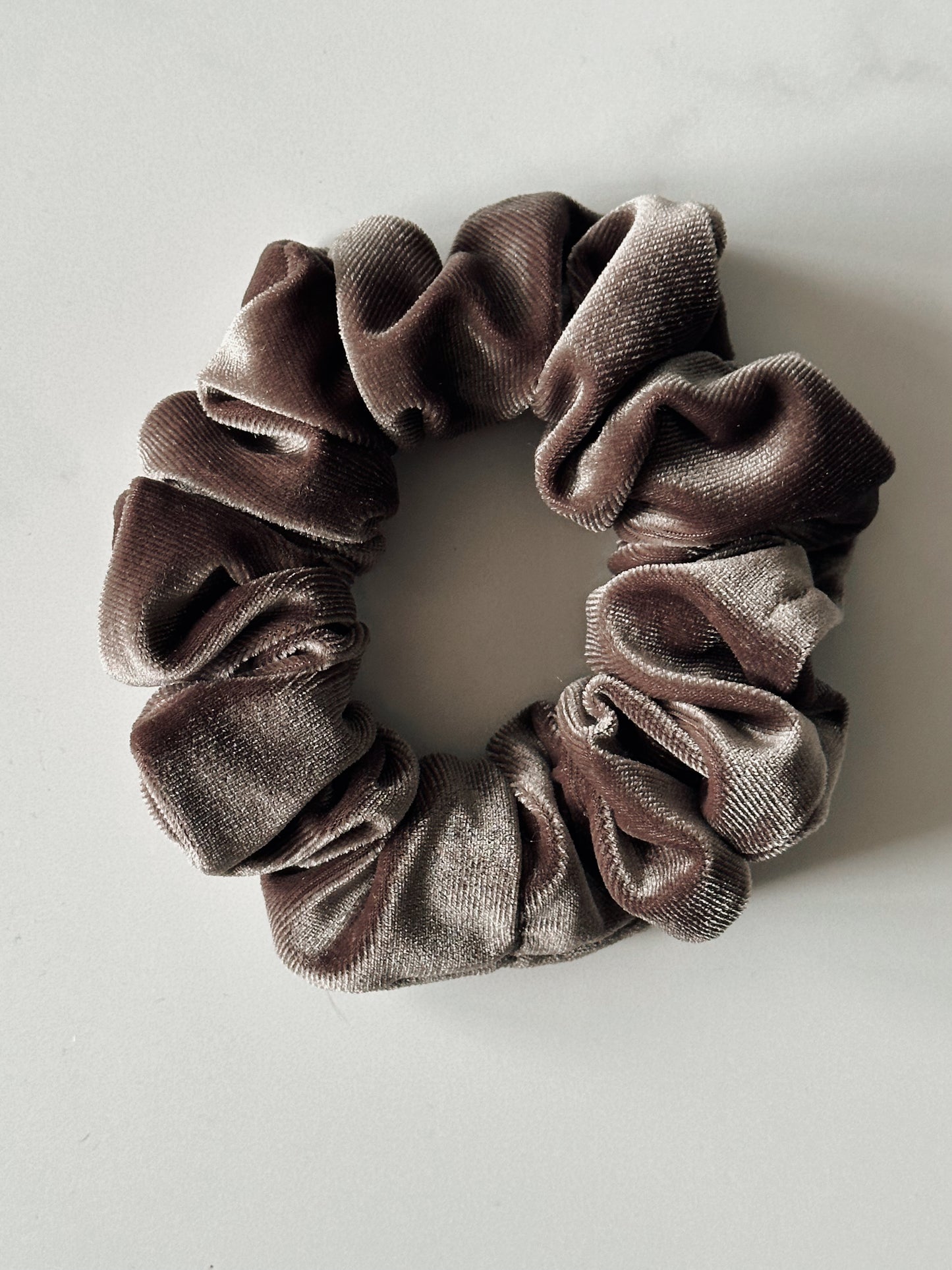 Oversized Mushroom Velvet Scrunchie
